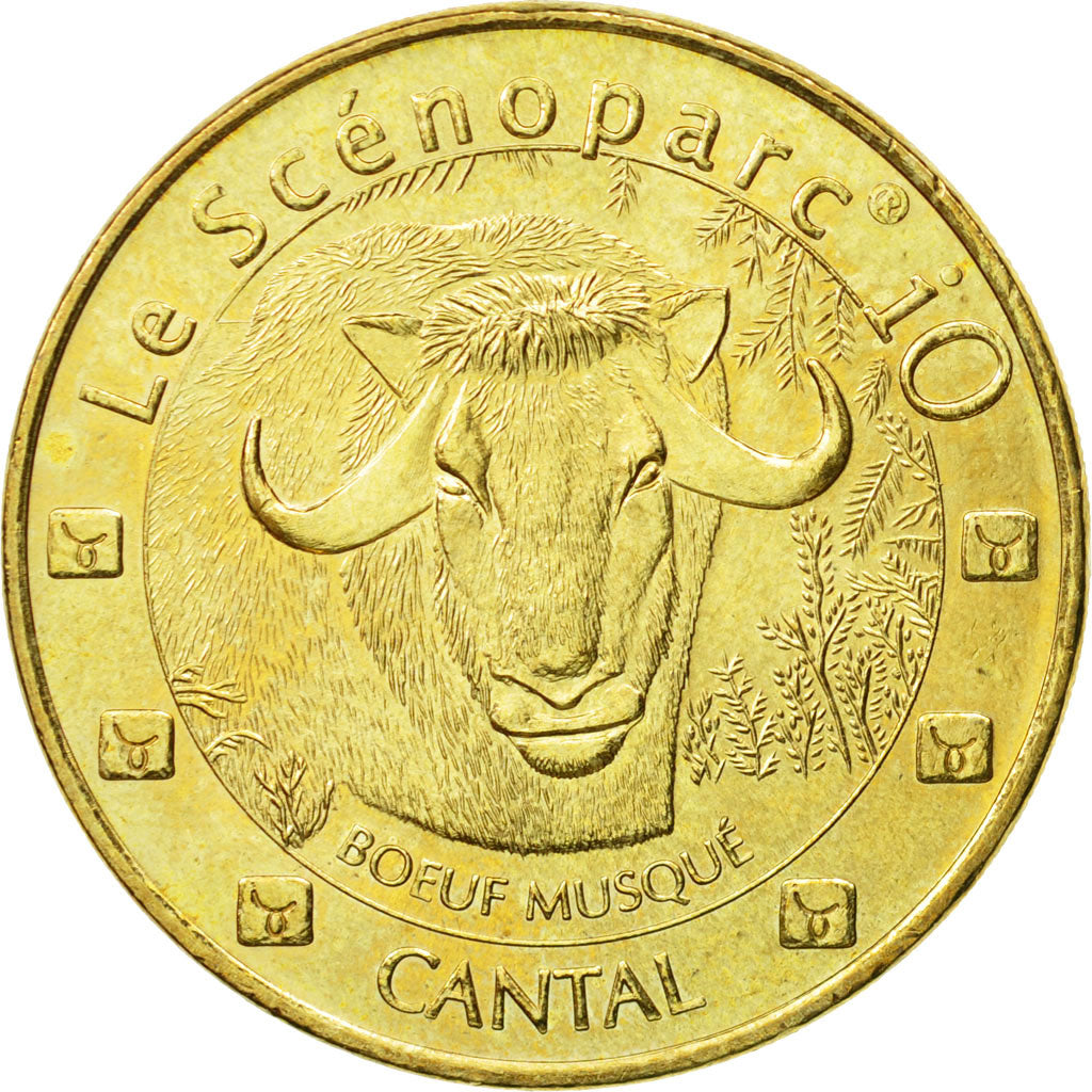 Francia, Token, Touristic token, Valette - le Scénoparc - Boeuf musqué, 2007