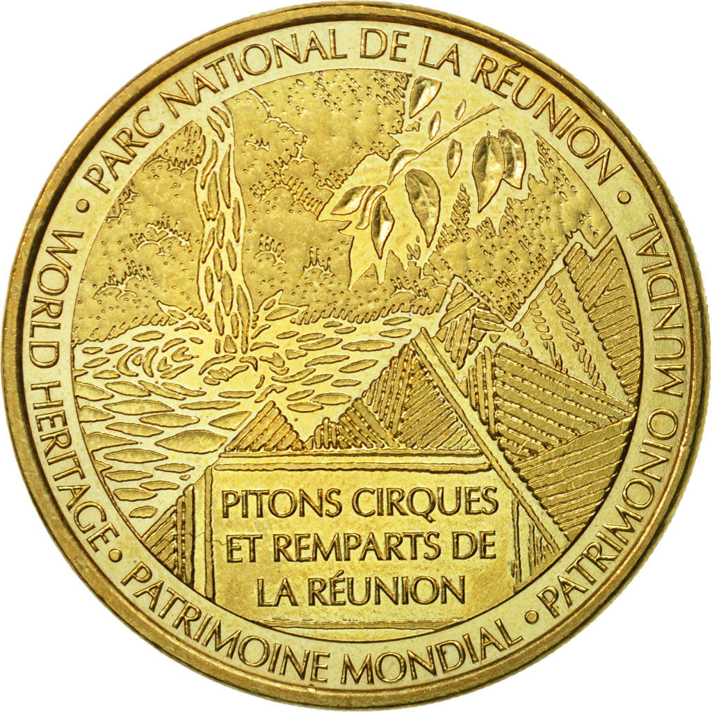Francia, Token, Touristic token, Réunion - Parc National - Pitons, cirques et