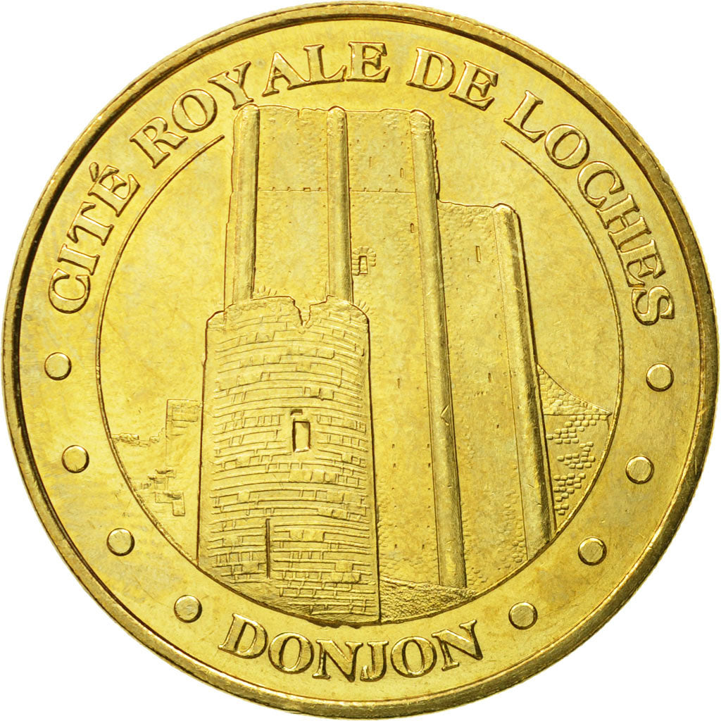 France, Jeton, Jeton Touristique, Loches -  le Donjon n°2, 2011, MDP, TTB