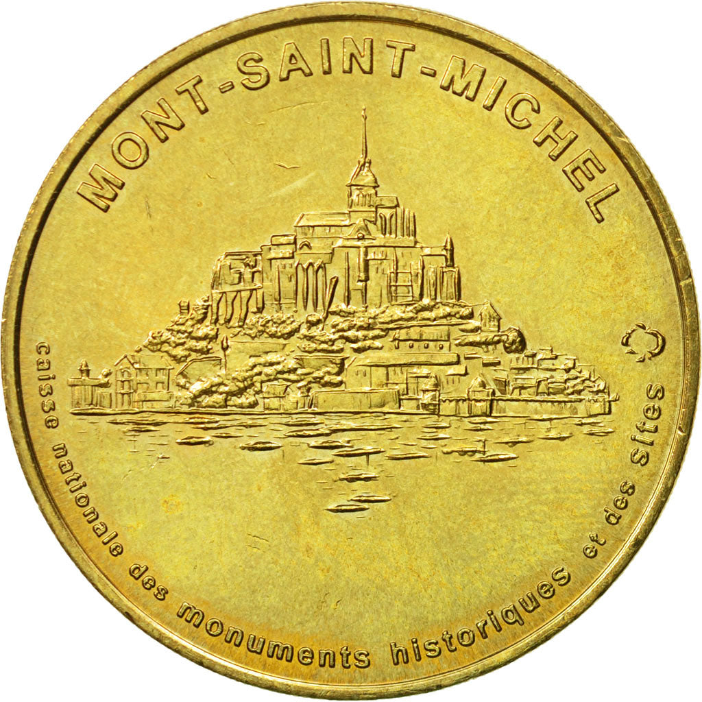 France, Token, Touristic token, le Mont-Saint-Michel - Vue générale n°1
