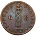 Haiti, 6 Centimes, 1846, KM #28, AU(50-53), Bronze, 15.50