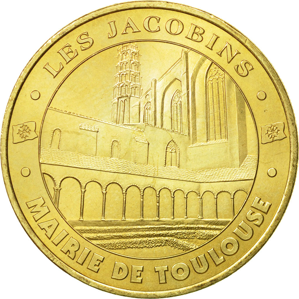 France, Jeton, Jeton Touristique, 31/ Les Jacobins - Toulouse, 2001, MDP, TTB