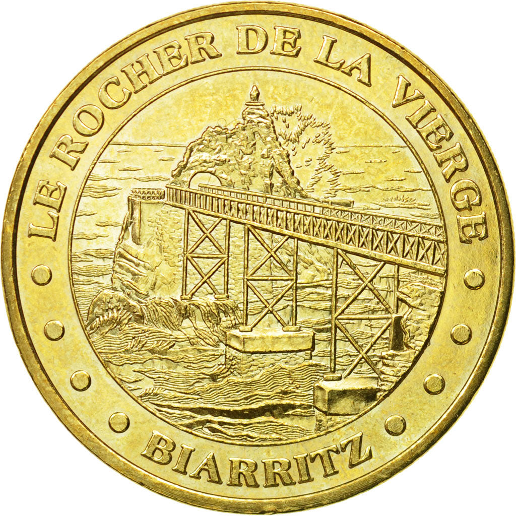 France, Token, Touristic token, Biarritz - le Rocher de la Vierge, 2011, MDP