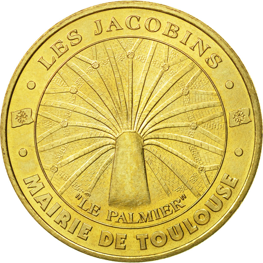 Francia, Token, Touristic token, 31/ Les Jacobins - Palmier - Toulouse, 2001