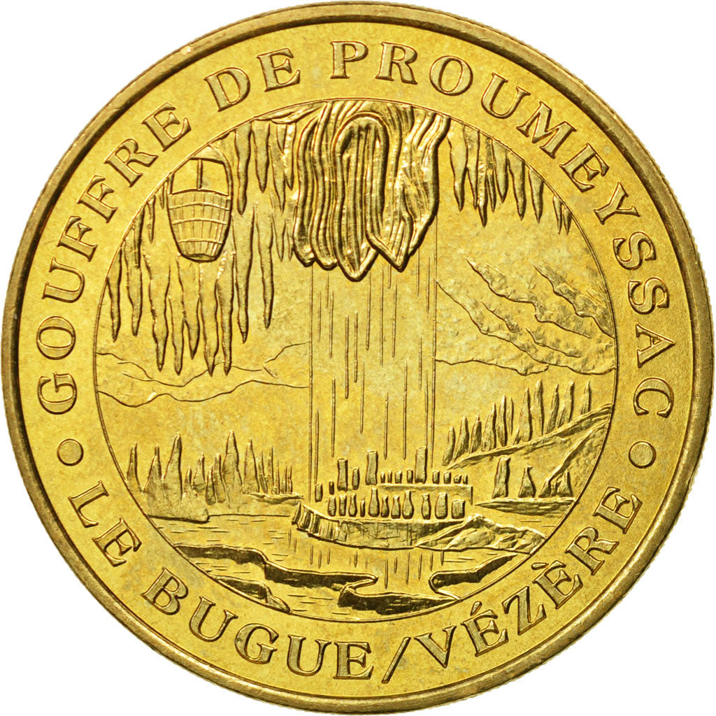 Francia, Token, Touristic token, Audrix - Gouffre de Proumeyssac n°1, 2004