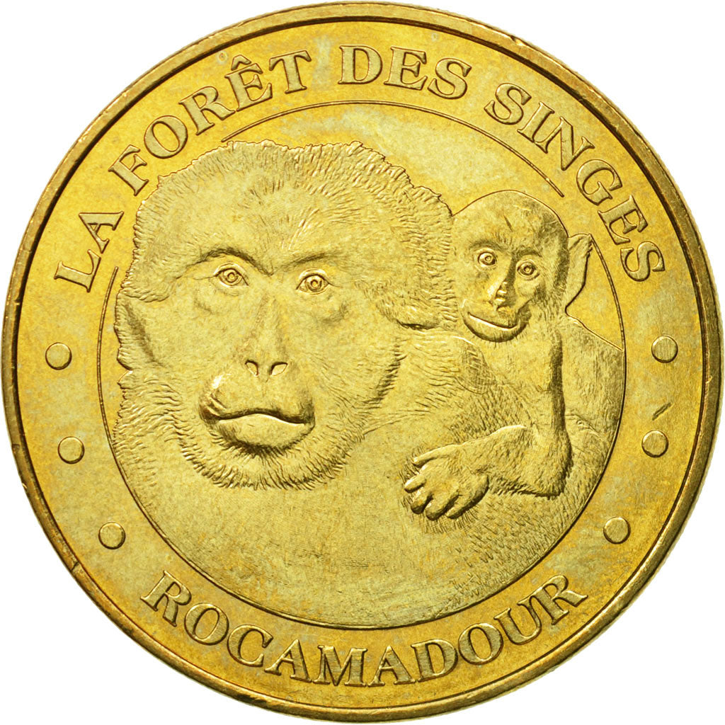 Francia, Token, Touristic token, Rocamadour - La forêt des singes n°3, 2010