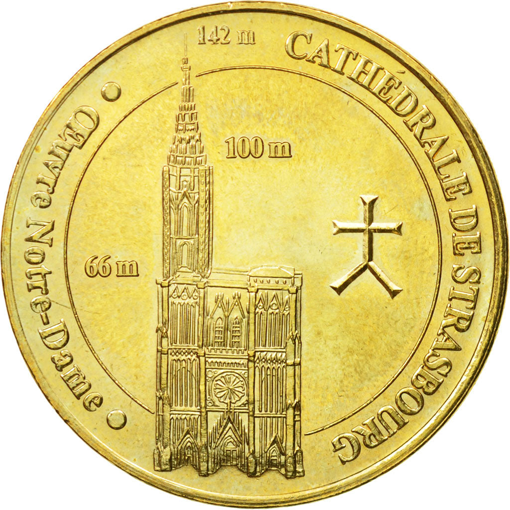 Francia, Token, Touristic token, 67/ Cathédrale de Strasbourg, 2007, MDP, BB