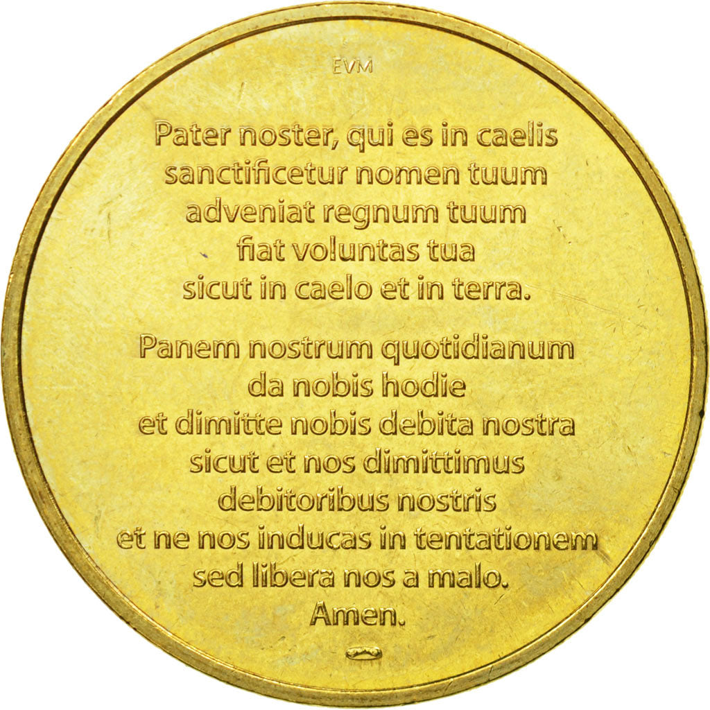 Francja, Token, Żeton turystyczny, Lourdes - Notre Père, 2011, MDP, EF(40-45)