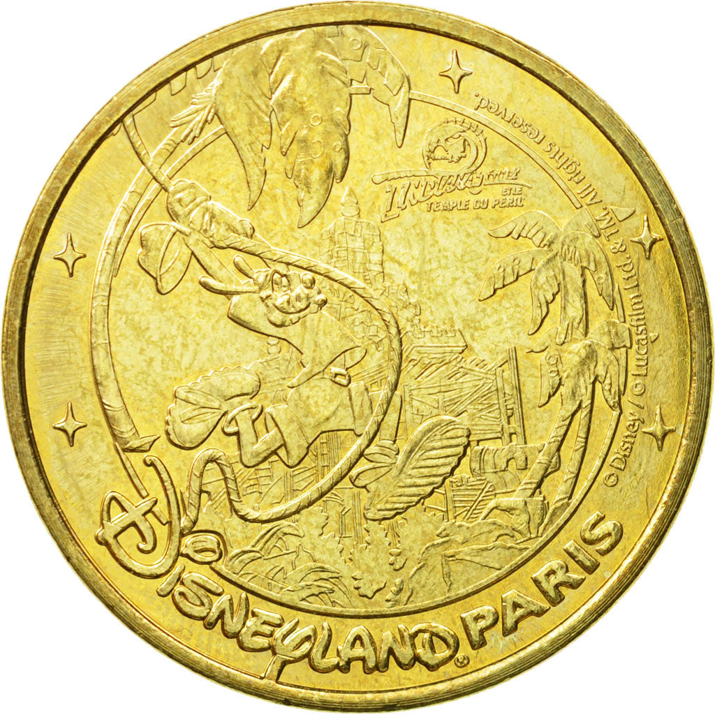 France, Token, Touristic token, Disneyland n°20 - Goofy Indiana Jones, 2011