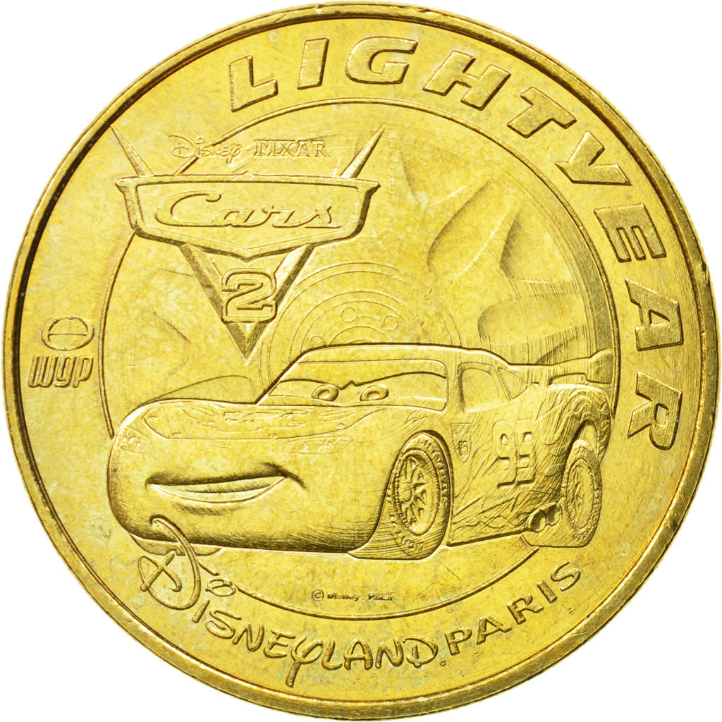 Francia, Token, Touristic token, 77/ Disneyland - Lightyear - Cars, 2011, MDP