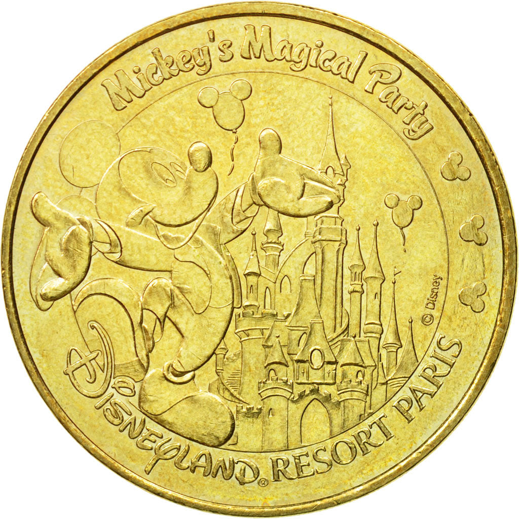 France, Token, Touristic token, Disneyland n°18 - Mickey's Magical Party, 2009
