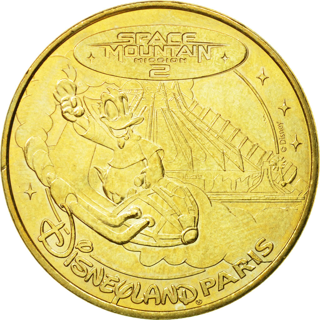 France, Token, Touristic token, Disneyland n°24 - Donald Space Mountain Mission