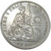 PERU, Sol, 1872, Lima, KM #196.3, AU(55-58), Silver, 24.90
