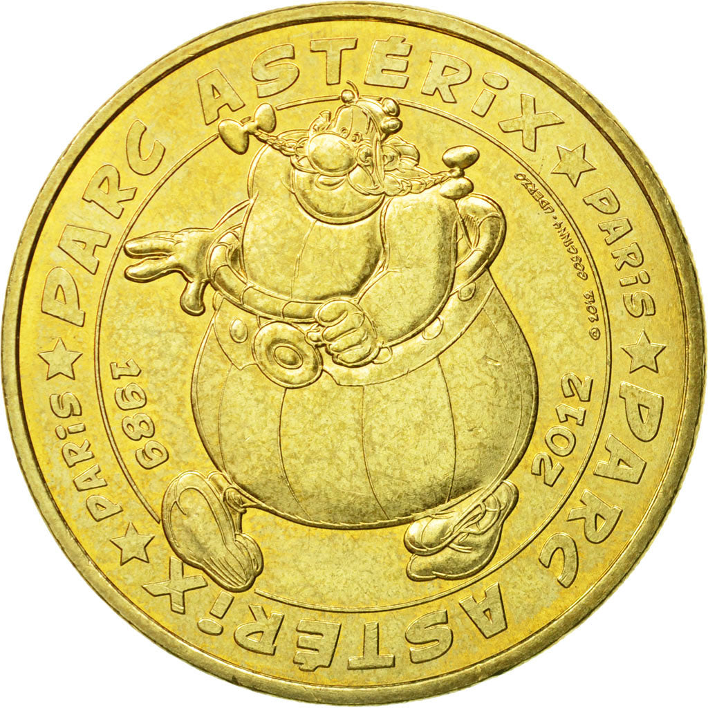 France, Token, Touristic token, Plailly - Parc Astérix n°2, 2012, MDP