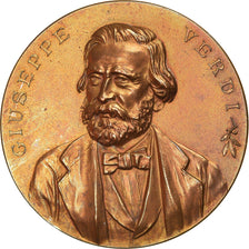 Italy, Medal, G. Verdi, Arts & Culture, 1901, AU(50-53), Bronze