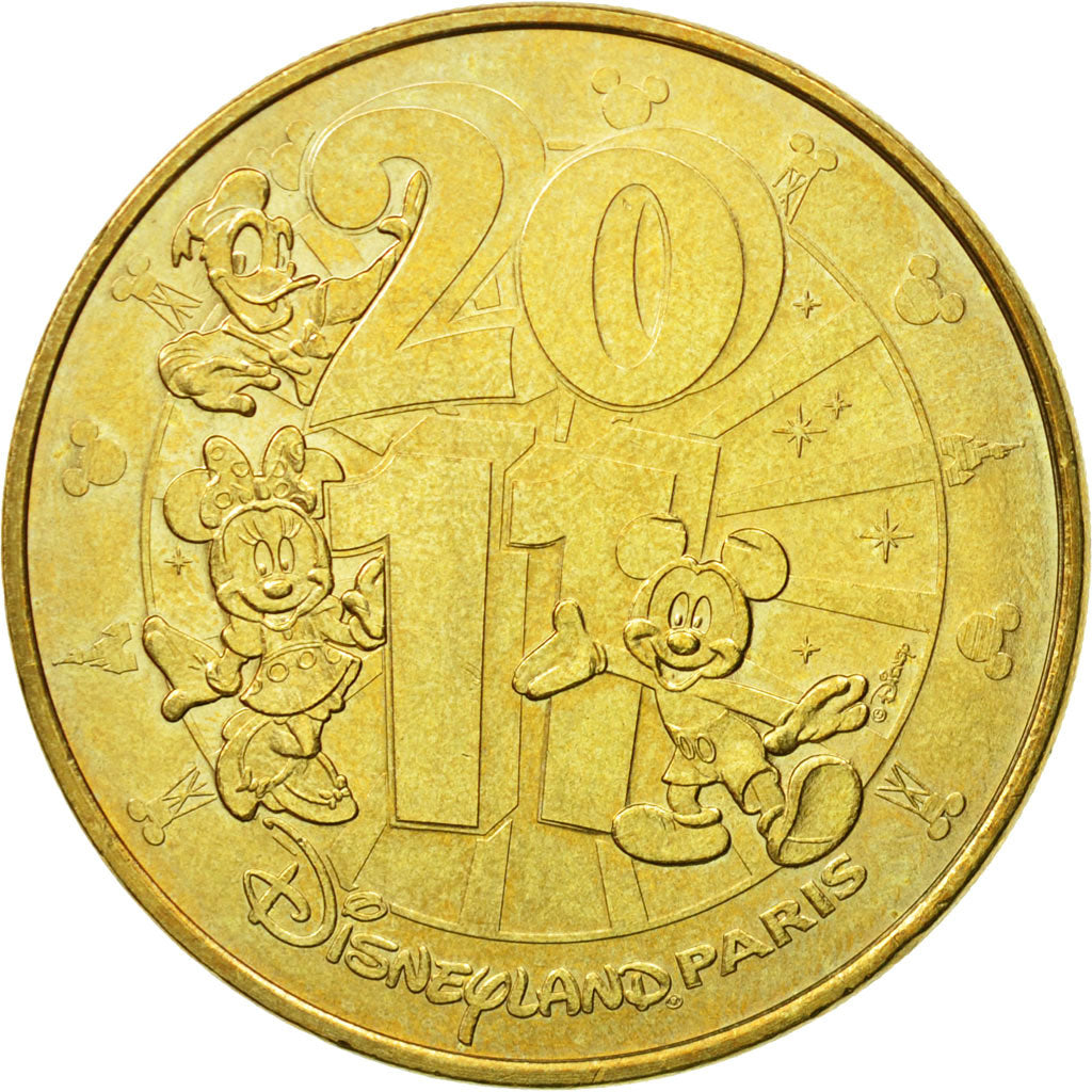 France, Token, Touristic token, Disneyland n°26 -  Mickey, 2010, MDP