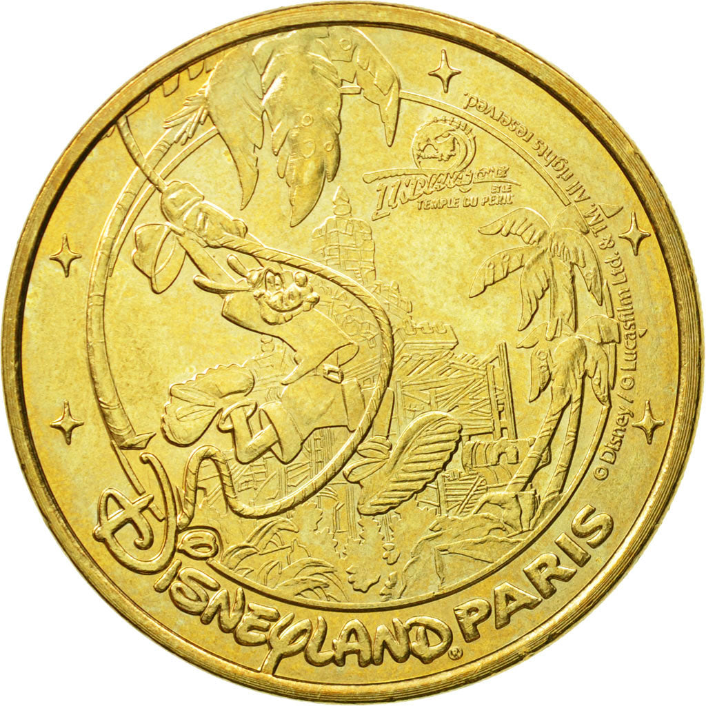 Frankreich, Token, Touristic token, Disneyland n°20 - Goofy Indiana Jones