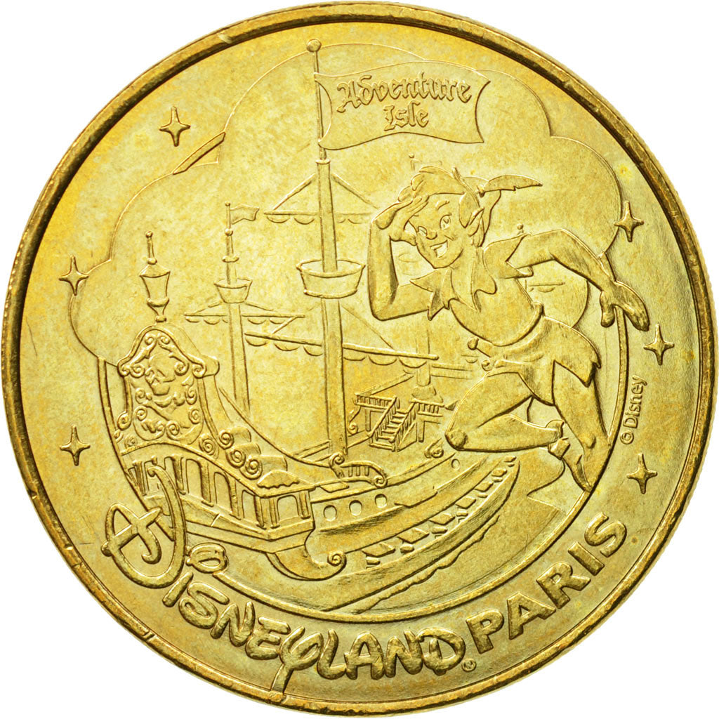 Francia, Token, Touristic token, Disneyland n°21 - Peter Pan Adventurland