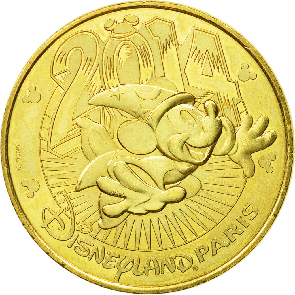 France, Token, Touristic token, Disneyland n°32 - Mickey 2014, 2014, MDP