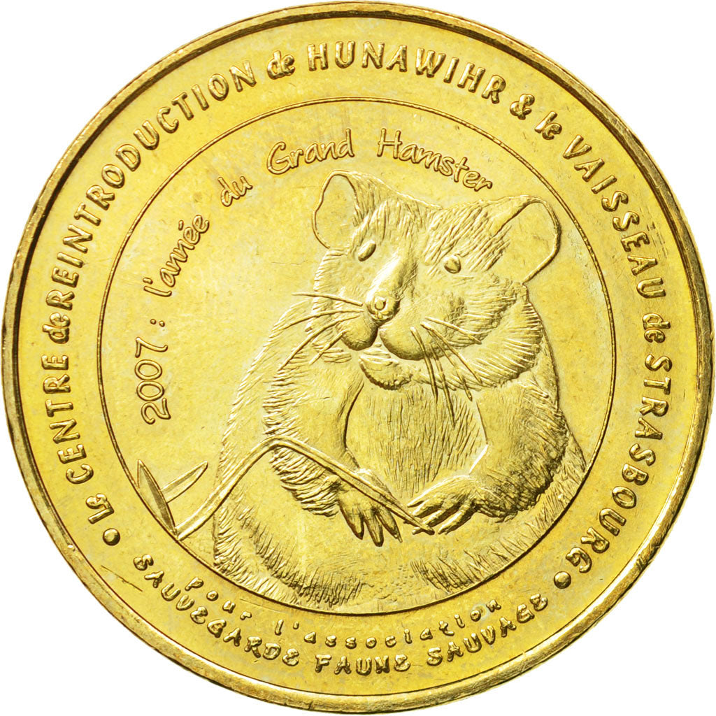 Francia, Token, Touristic token, Hunawihr - Centre de reproduction n°4, 2007