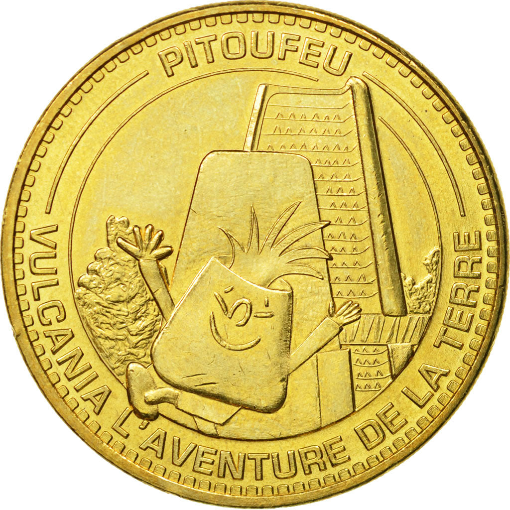 Francia, Token, Touristic token, Saint-Ours-les-Roches - Vulcania n°9, 2013