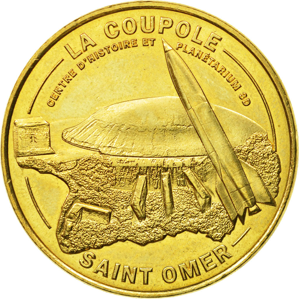 France, Jeton, Jeton Touristique, Helfaut - La coupole n°6 - Planétarium