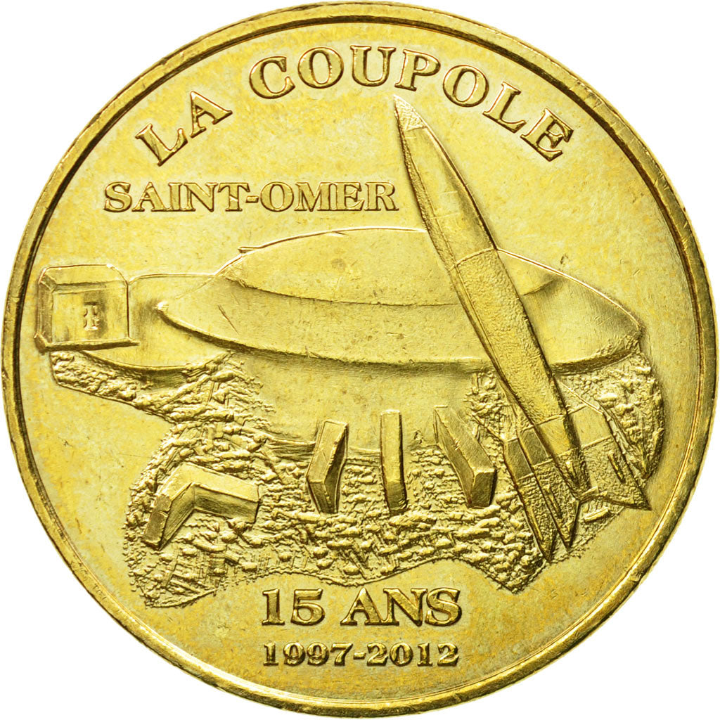 France, Jeton, Jeton Touristique, Helfaut - La coupole n°5 - 15 ans, 2012, MDP