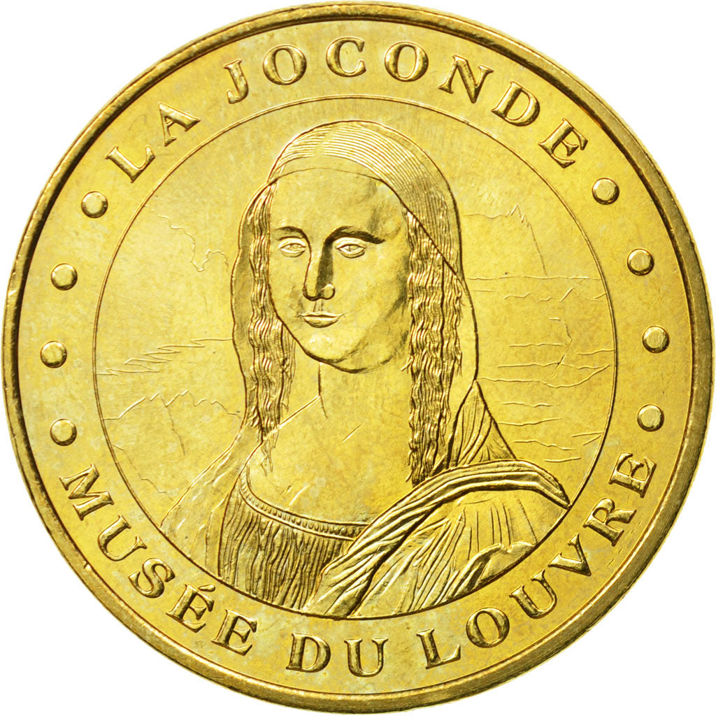 France, Jeton, Jeton Touristique, Paris -  Musée du Louvre n°2 - La Joconde
