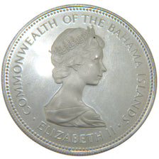 BAHAMAS, 2 Dollars, 1971, Franklin Mint, KM #23, MS(65-70), Silver, 40, 29.50
