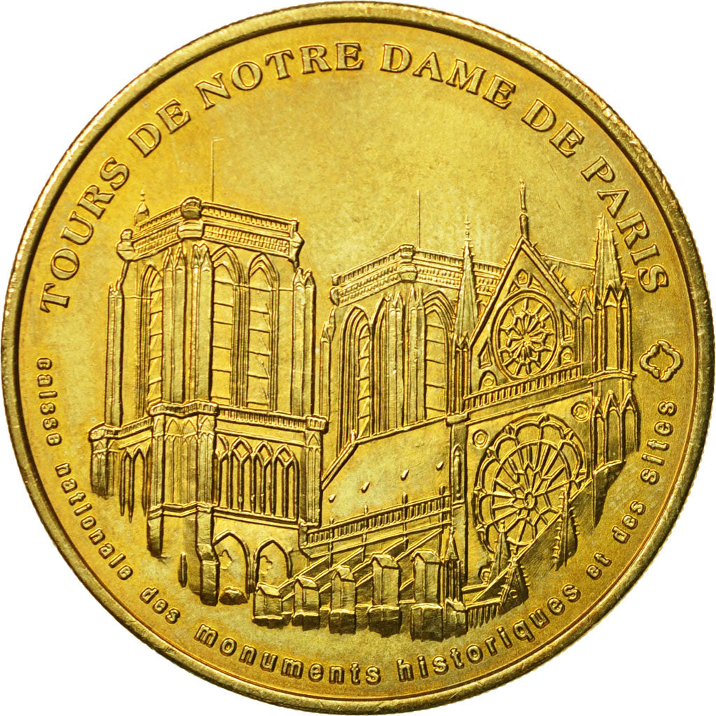 France, Jeton, Jeton Touristique, Paris - Notre Dame n°1, 2004, MDP, TTB