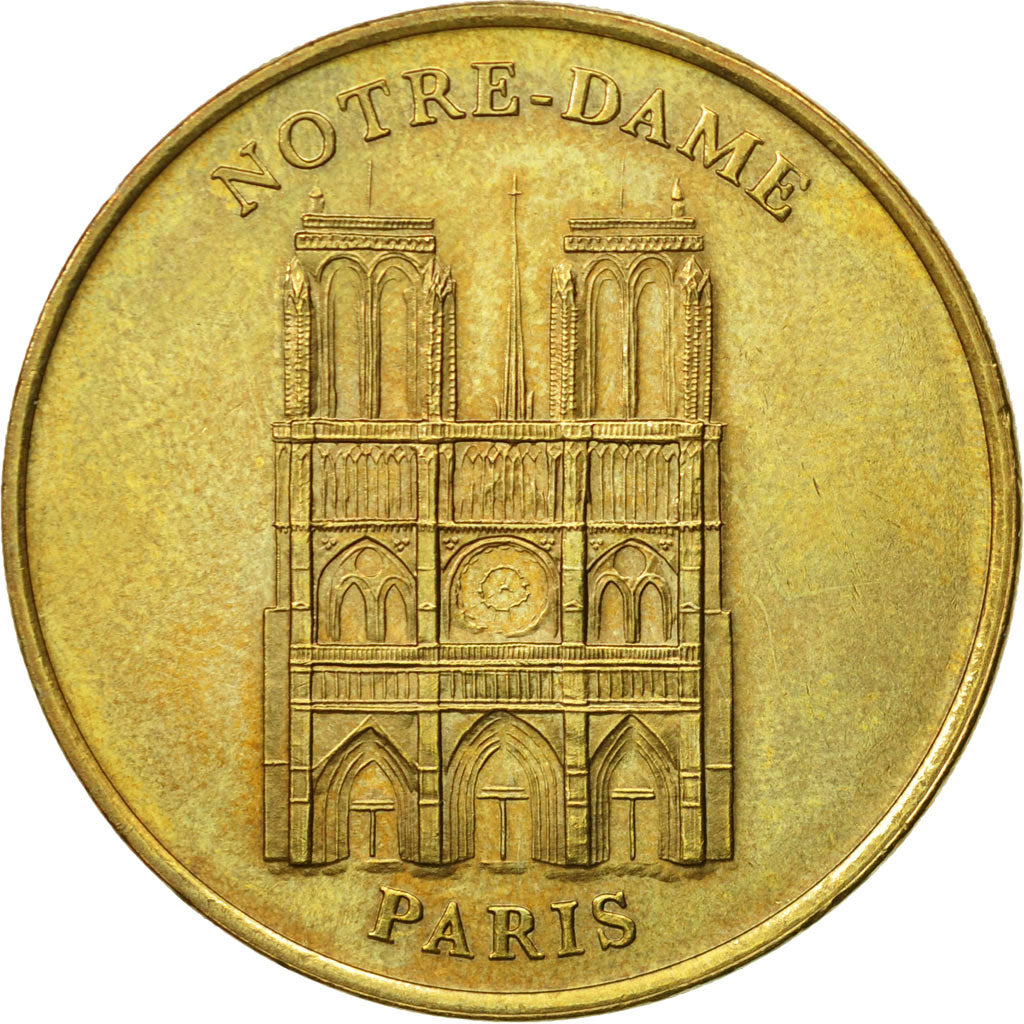 France, Token, Touristic token, Paris - Cathédrale Notre Dame n°1 - Face