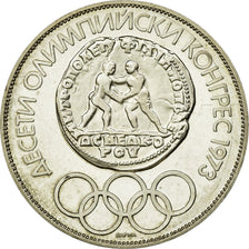 Coin, Bulgaria, 10 Leva, 1975, MS(60-62), Silver, KM:93.1