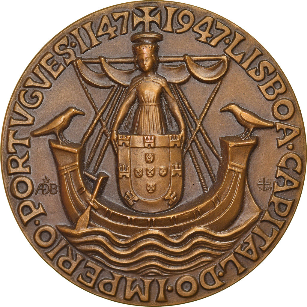 Portugal, Medal, VIII Centenário da tomada de Lisboa aos Mouros, 1947, Alvaro