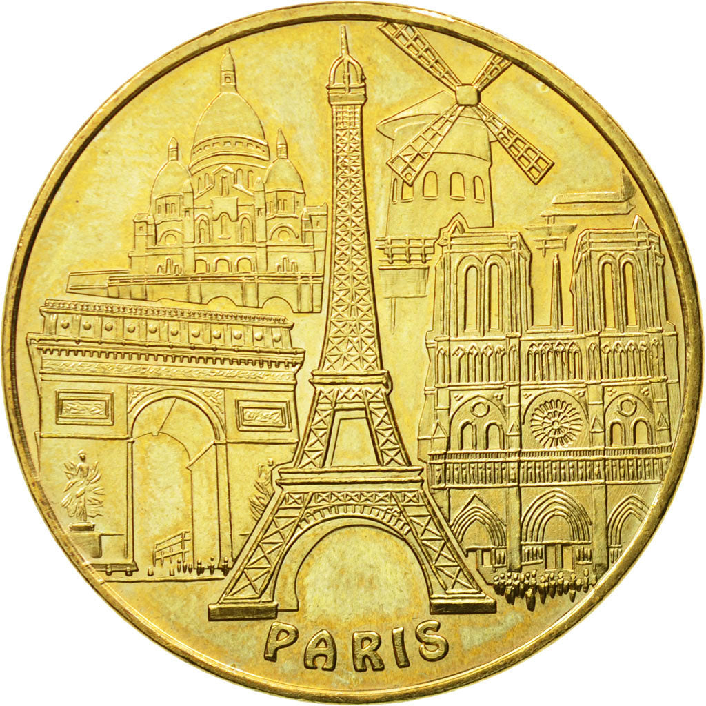 Francia, Token, Touristic token, Paris - Tour Eiffel n° 3 - les 5 monuments