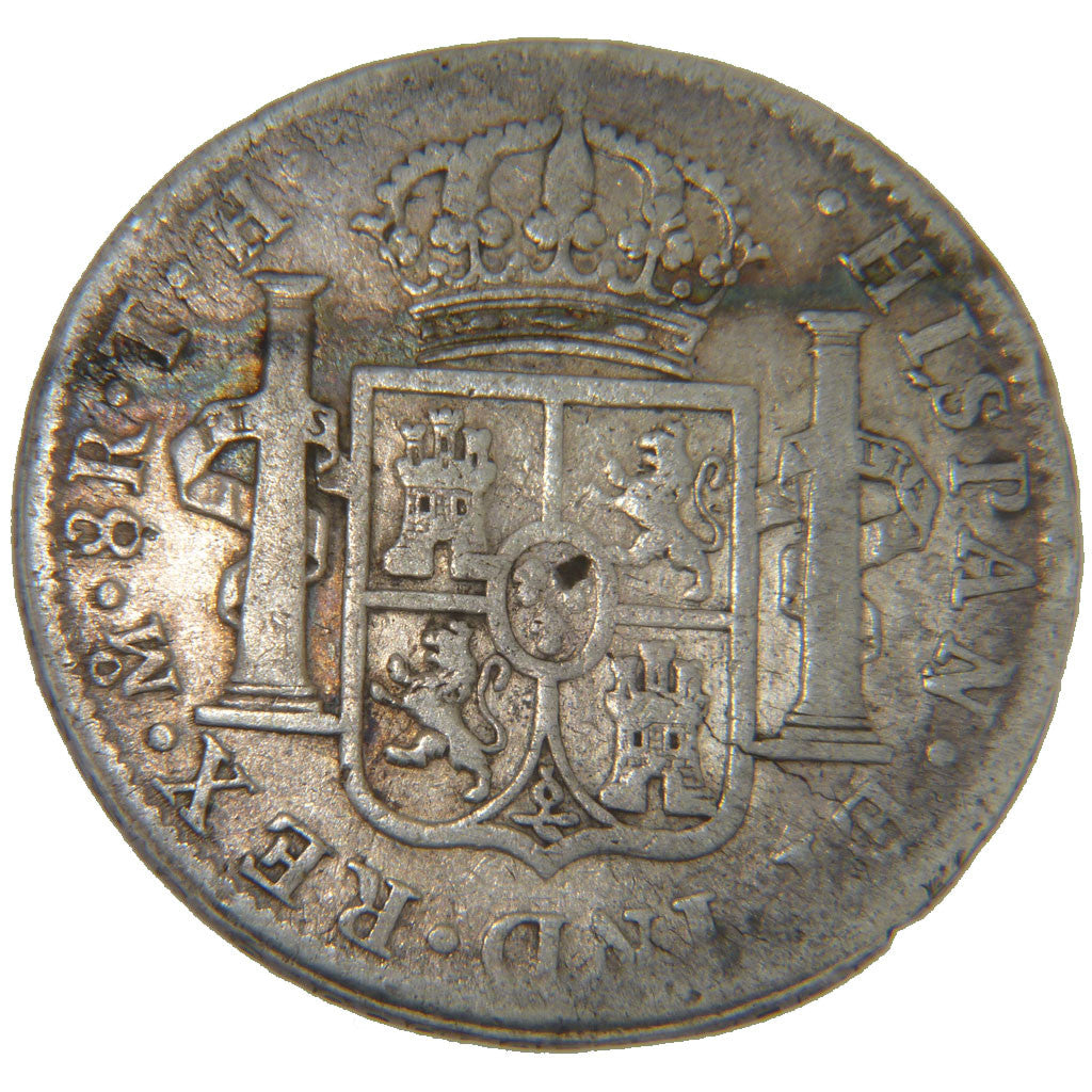 Messico, Charles IV, 8 Réales, 1805, Mexico City, MB+, Argento, KM:109