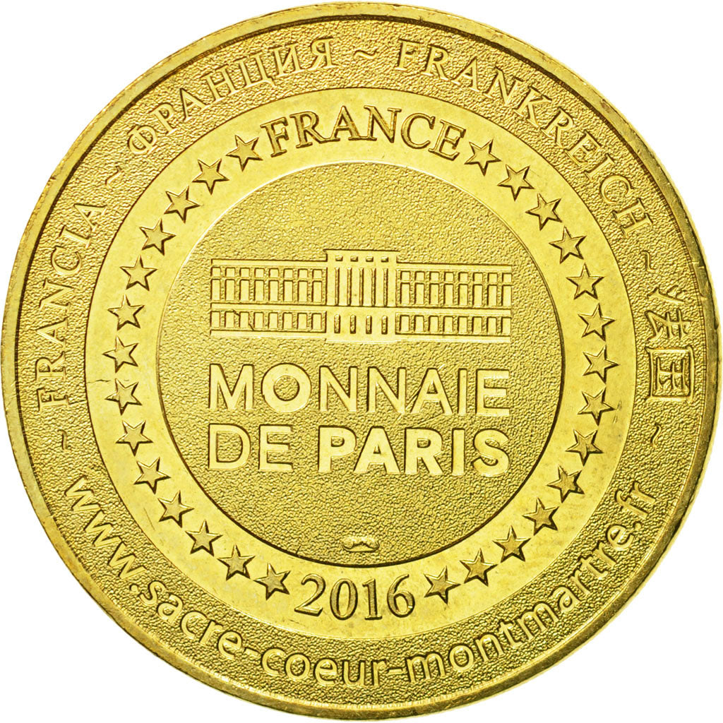 Francia, Token, Touristic token, Paris - Sacré coeur n°7 - Dôme Strié, 2016