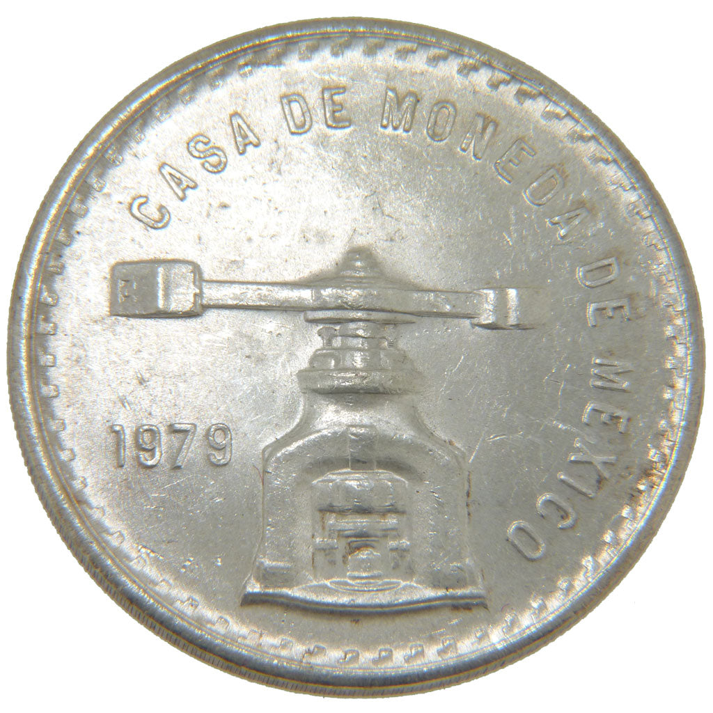 Mexico, Onza Troy de Plata, 1979, Mexico, KM #M49b, MS(60-62), Silver, 33.40