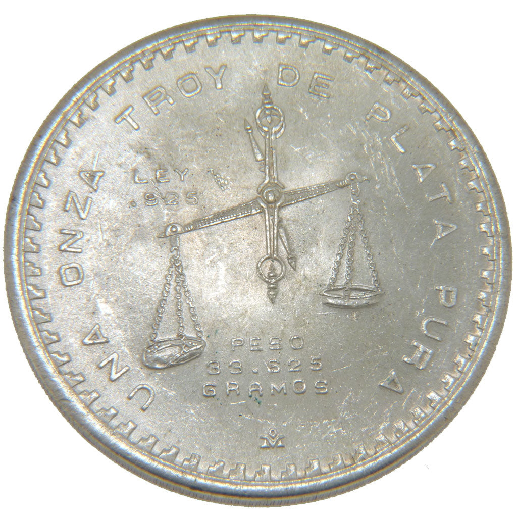 Mexico, Onza Troy de Plata, 1979, Mexico, KM #M49b, MS(60-62), Silver, 33.40