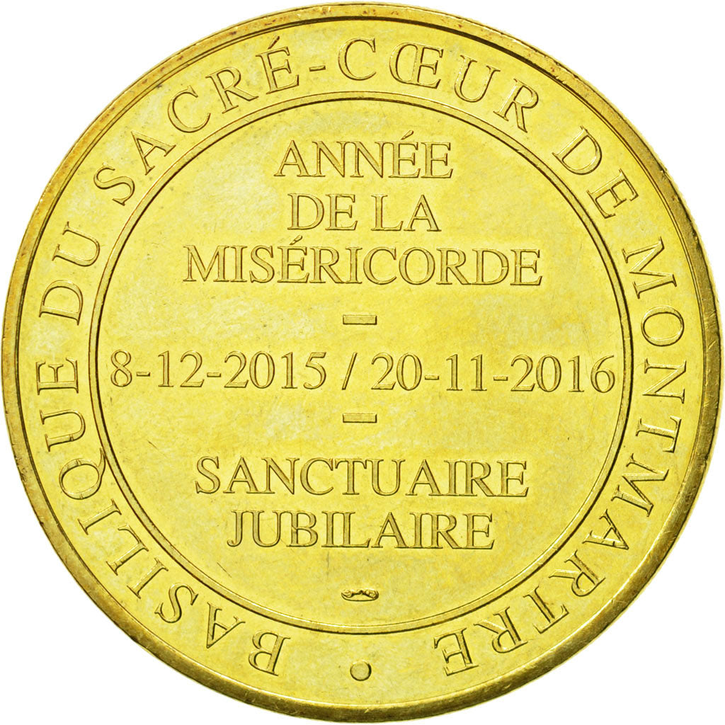Francja, Token, Żeton turystyczny, Paris - Sacré coeur n°14 - Misericordieux