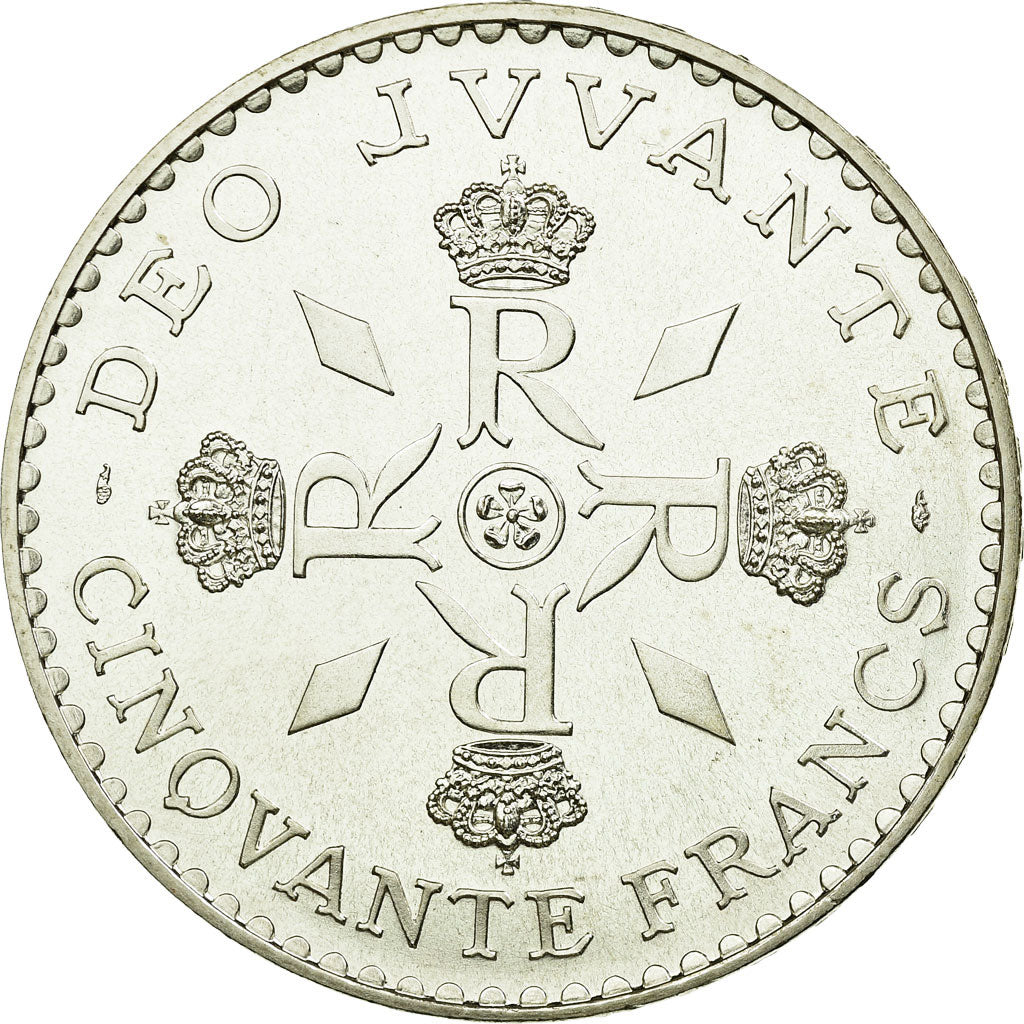 Coin, Monaco, 50 Francs, 1974, MS(65-70), Silver, KM:E66, Gadoury:147