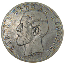 Coin, Romania, Carol I, 5 Lei, 1883, Bucarest, EF(40-45), Silver, KM:17.1