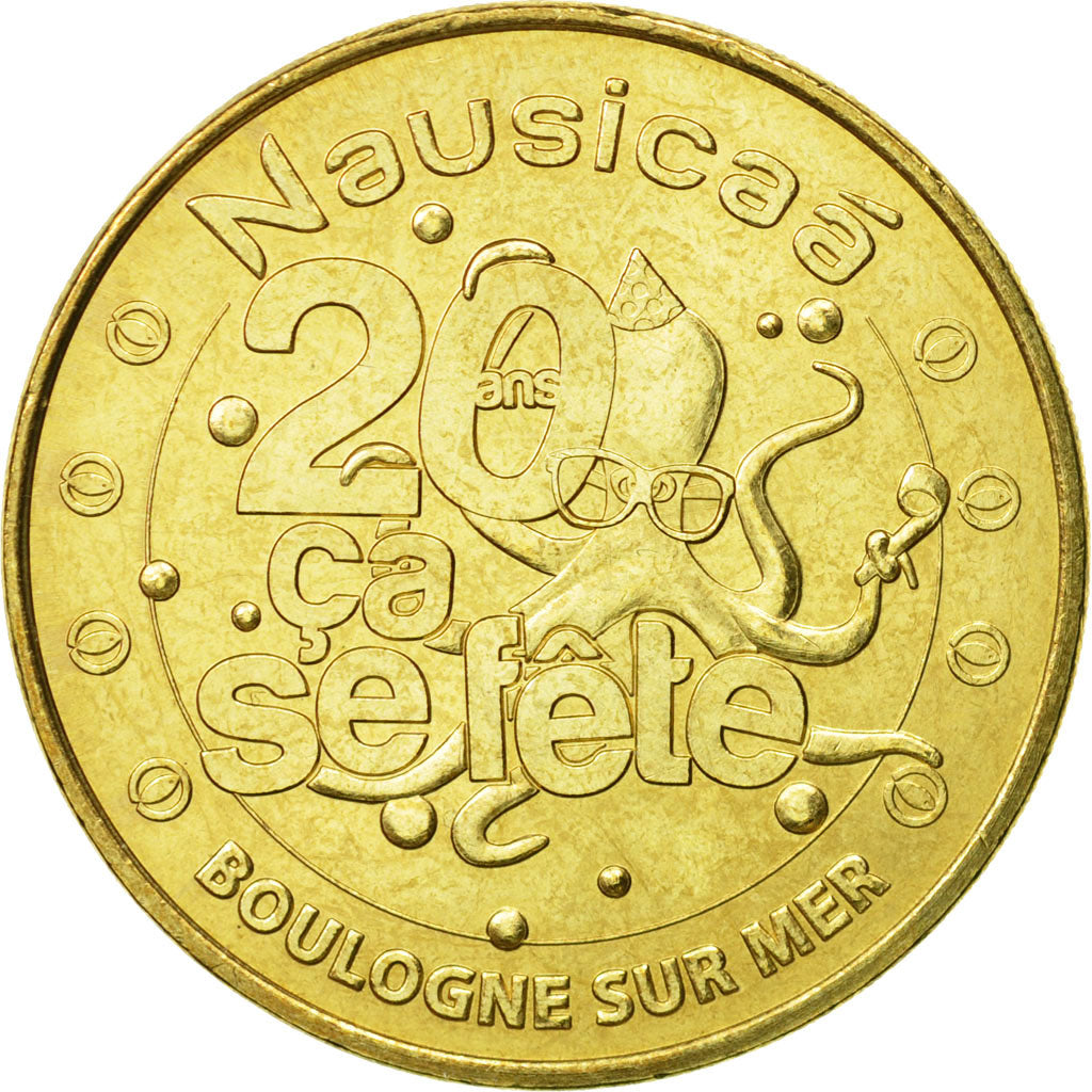 Francja, Token, Żeton turystyczny, Boulogne-sur Mer  - Nausicaa n° 7, 2011