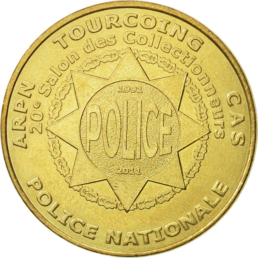 France, Token, Touristic token, 59/ Police Nationale - Tourcoing, 2010, MDP