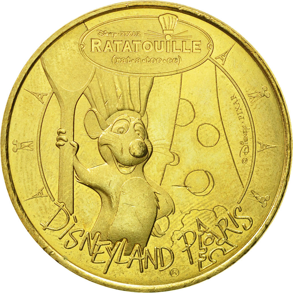 France, Token, Touristic token, Disneyland n°35 - Ratatouille, 2014, MDP