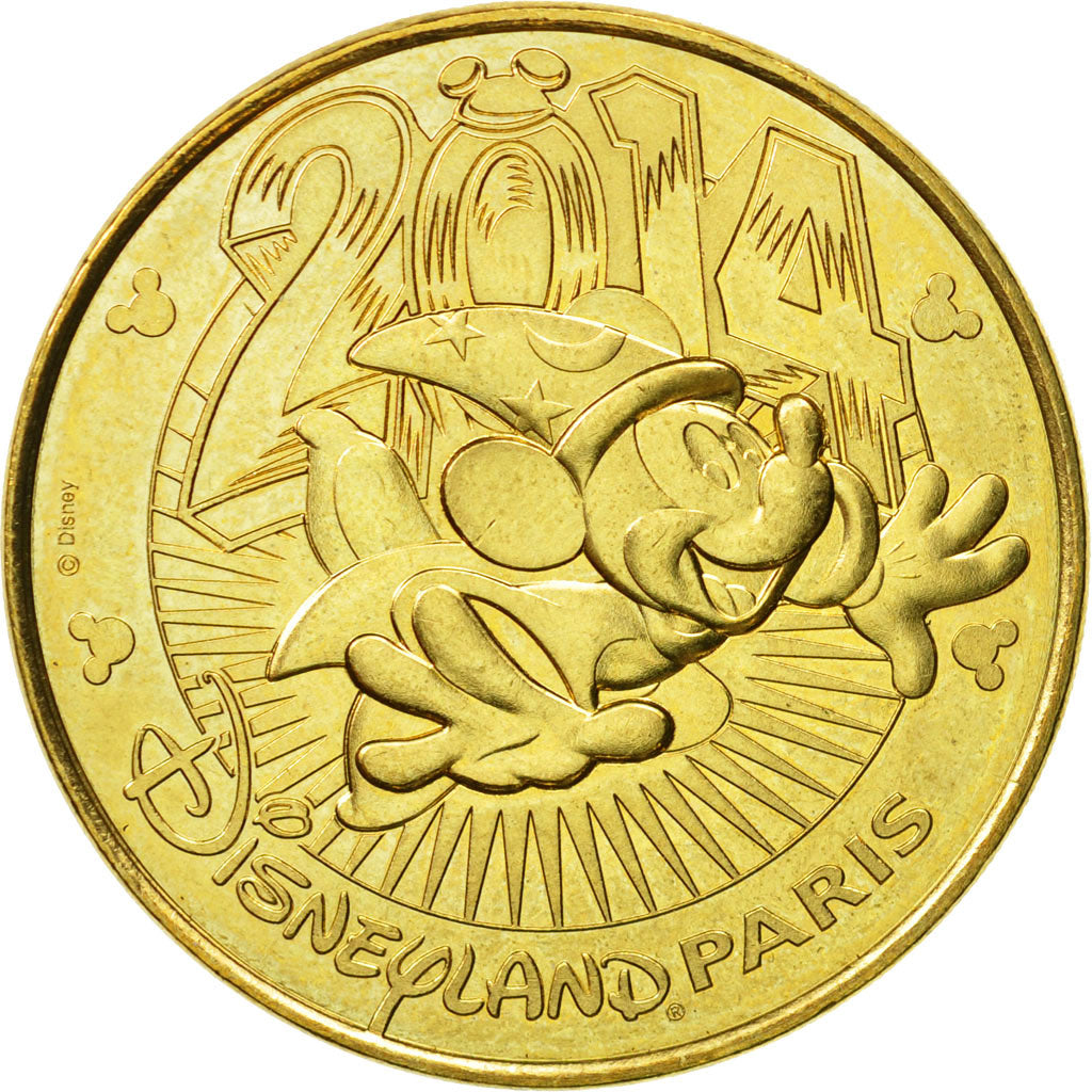 France, Token, Touristic token, Disneyland n°32 - Mickey 2014, 2014, MDP