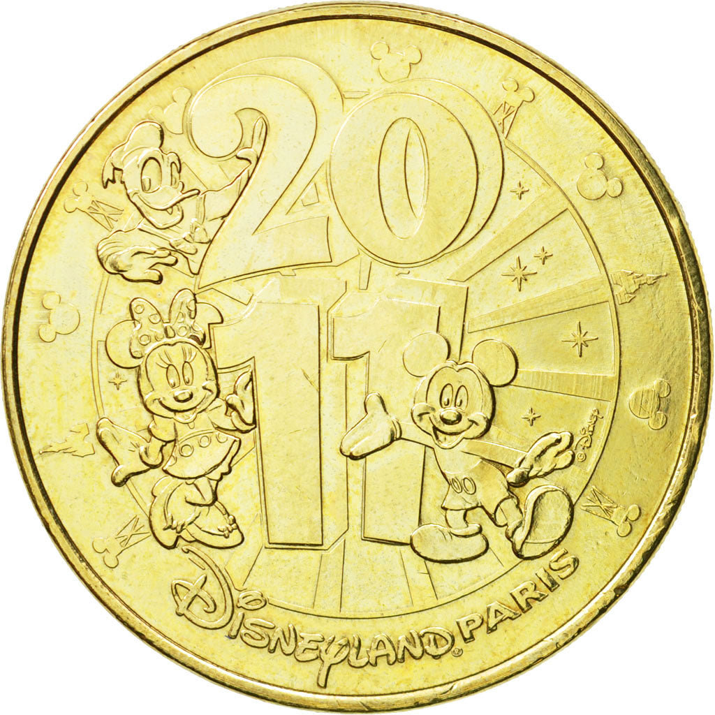 France, Token, Touristic token, Disneyland n°26 -  Mickey, 2011, MDP