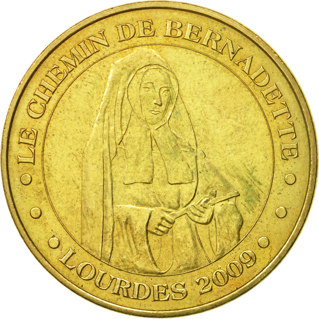 Francia, Token, Touristic token, Lourdes - Le chemin de Bernadette, 2009, MDP