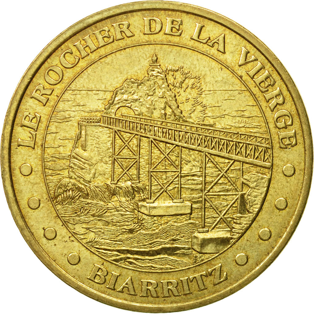 France, Token, Touristic token, Biarritz - le Rocher de la Vierge, 2005, MDP