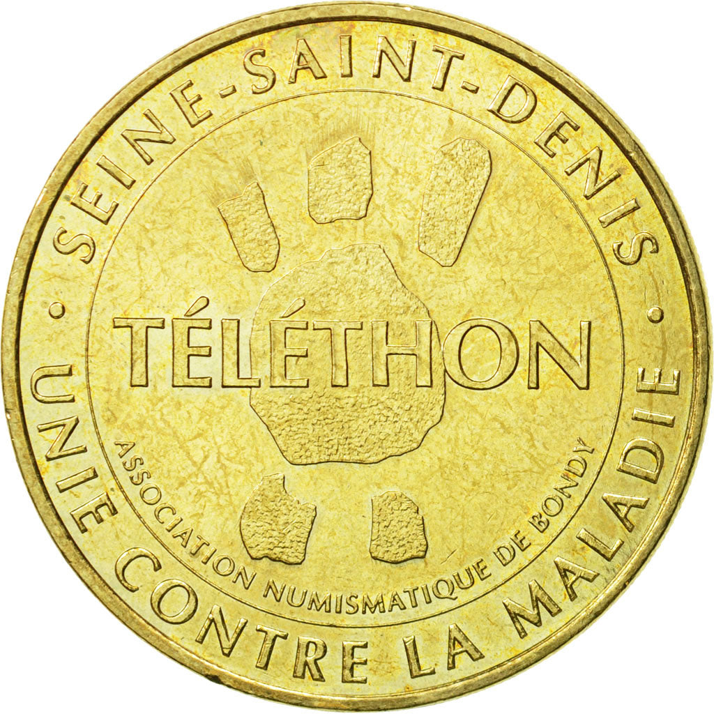 Frankreich, Token, Touristic token, Bondy - Téléthon - Unis contre la maladie
