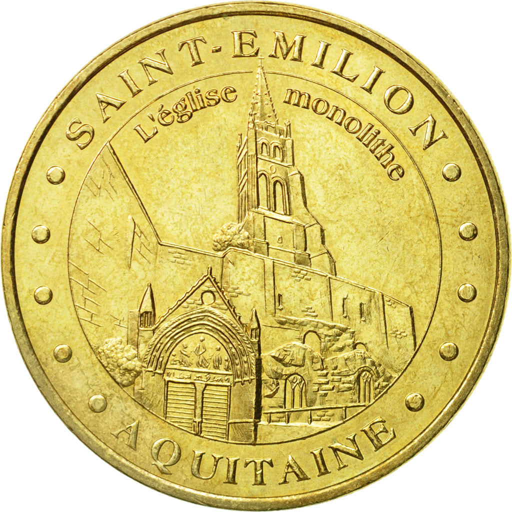 France, Jeton, Jeton Touristique, 33/ Saint-Emilion - Eglise, 2010, MDP, TTB